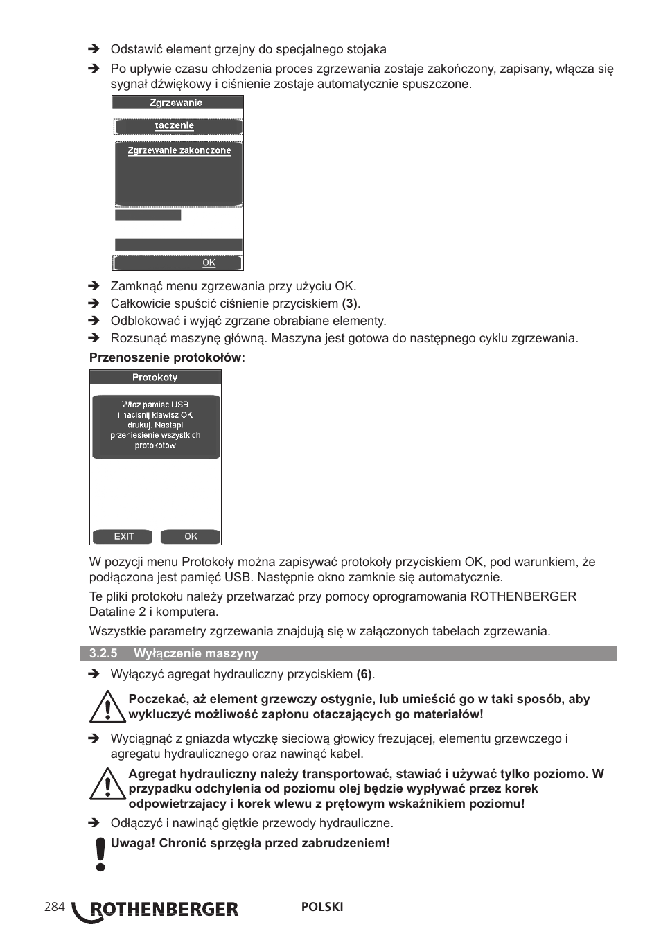 ROTHENBERGER ROWELD P250-630 B Plus Premium CNC User Manual | Page 286 / 456