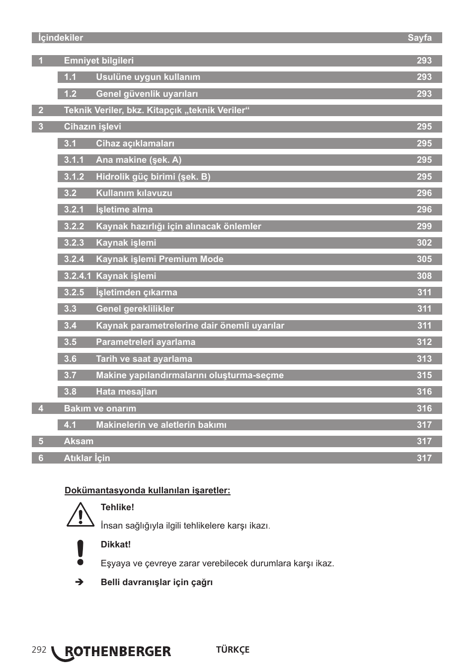 ROTHENBERGER ROWELD P250-630 B Plus Premium CNC User Manual | Page 294 / 456