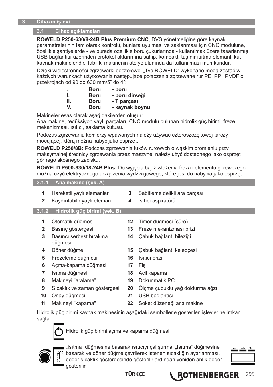 ROTHENBERGER ROWELD P250-630 B Plus Premium CNC User Manual | Page 297 / 456