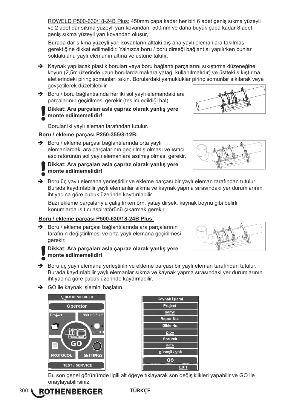 ROTHENBERGER ROWELD P250-630 B Plus Premium CNC User Manual | Page 302 / 456