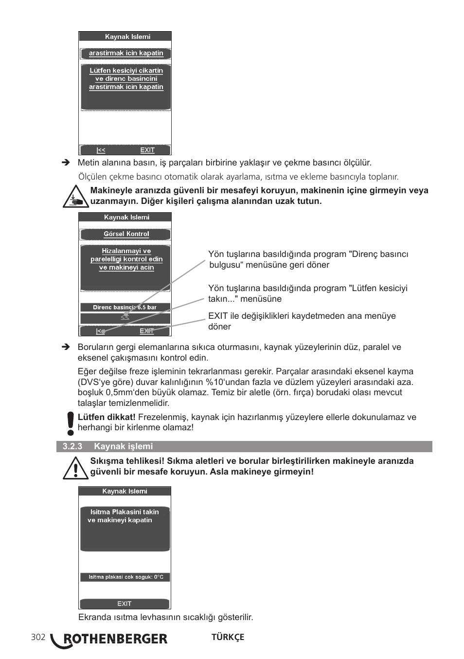 ROTHENBERGER ROWELD P250-630 B Plus Premium CNC User Manual | Page 304 / 456