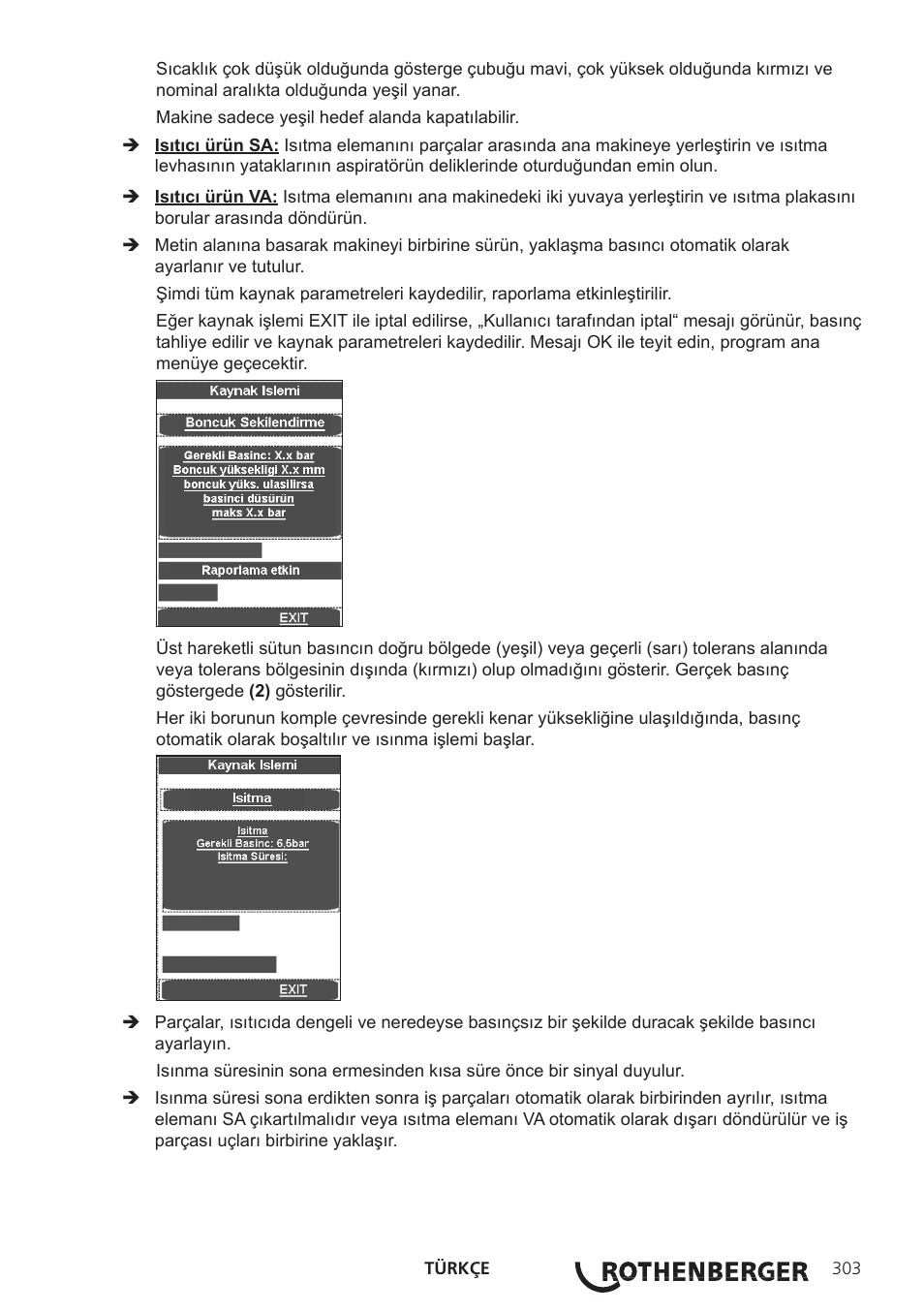 ROTHENBERGER ROWELD P250-630 B Plus Premium CNC User Manual | Page 305 / 456