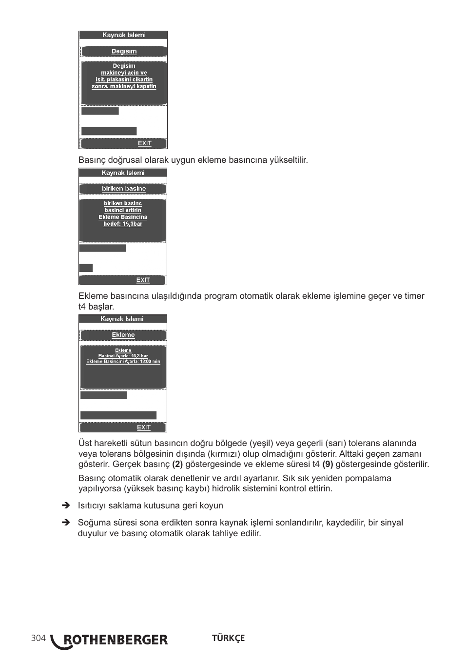 ROTHENBERGER ROWELD P250-630 B Plus Premium CNC User Manual | Page 306 / 456