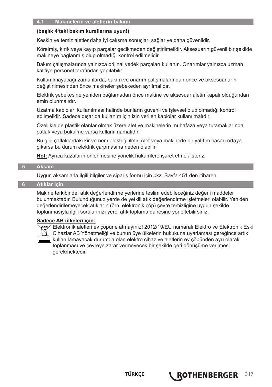 ROTHENBERGER ROWELD P250-630 B Plus Premium CNC User Manual | Page 319 / 456