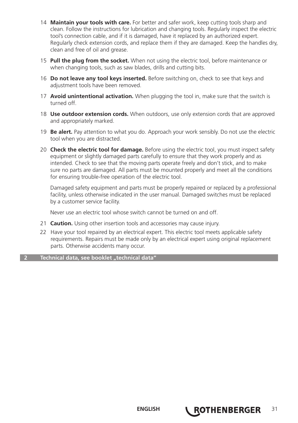 ROTHENBERGER ROWELD P250-630 B Plus Premium CNC User Manual | Page 33 / 456