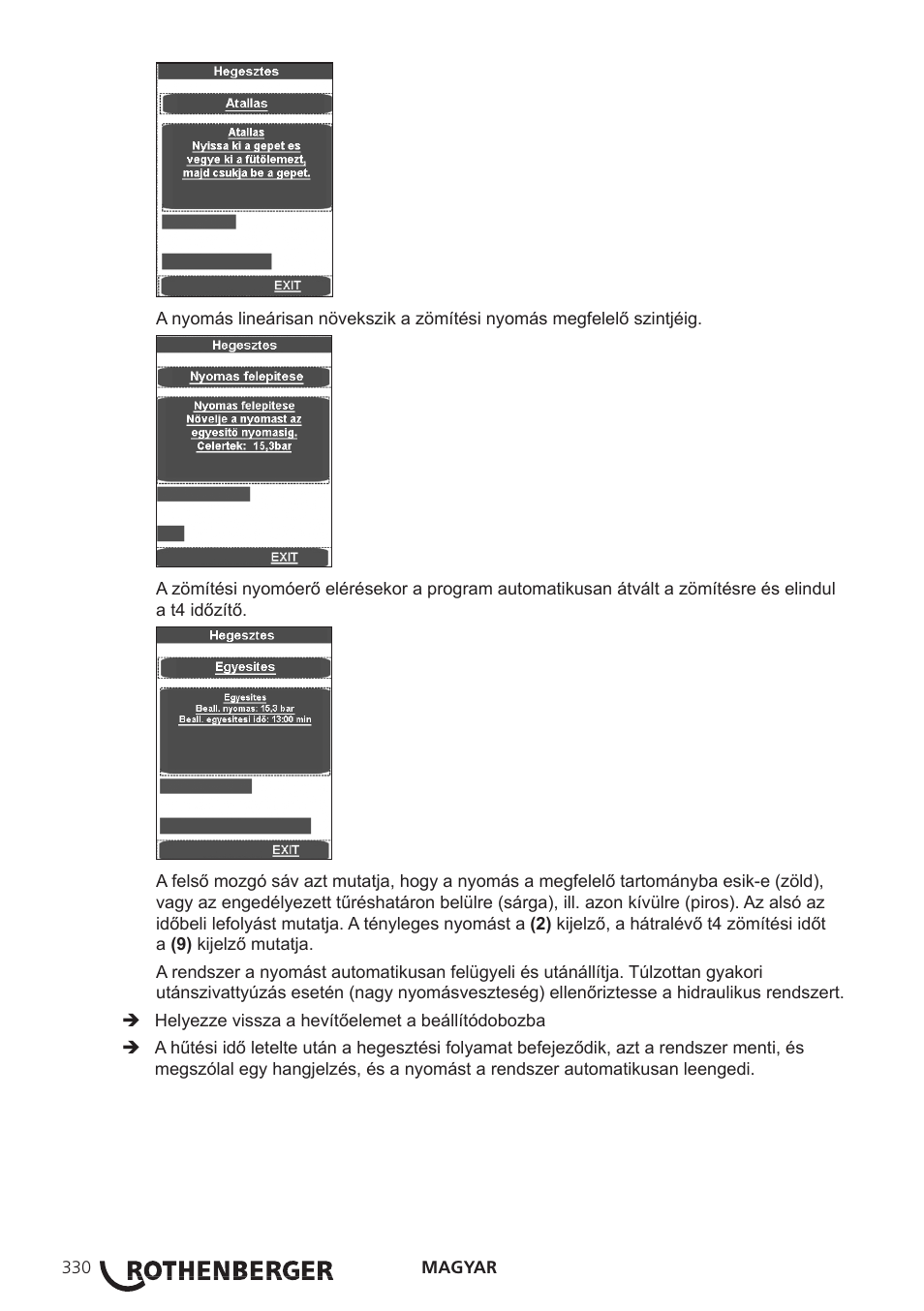 ROTHENBERGER ROWELD P250-630 B Plus Premium CNC User Manual | Page 332 / 456