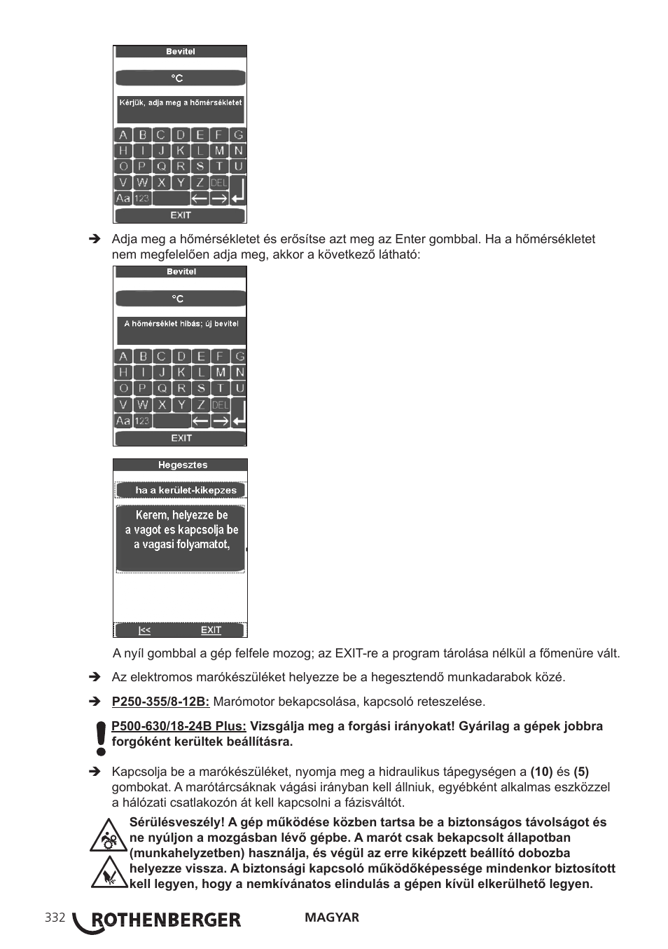 ROTHENBERGER ROWELD P250-630 B Plus Premium CNC User Manual | Page 334 / 456