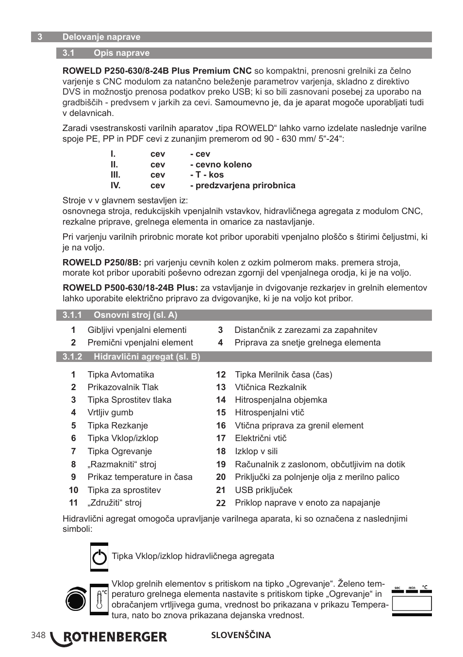 ROTHENBERGER ROWELD P250-630 B Plus Premium CNC User Manual | Page 350 / 456