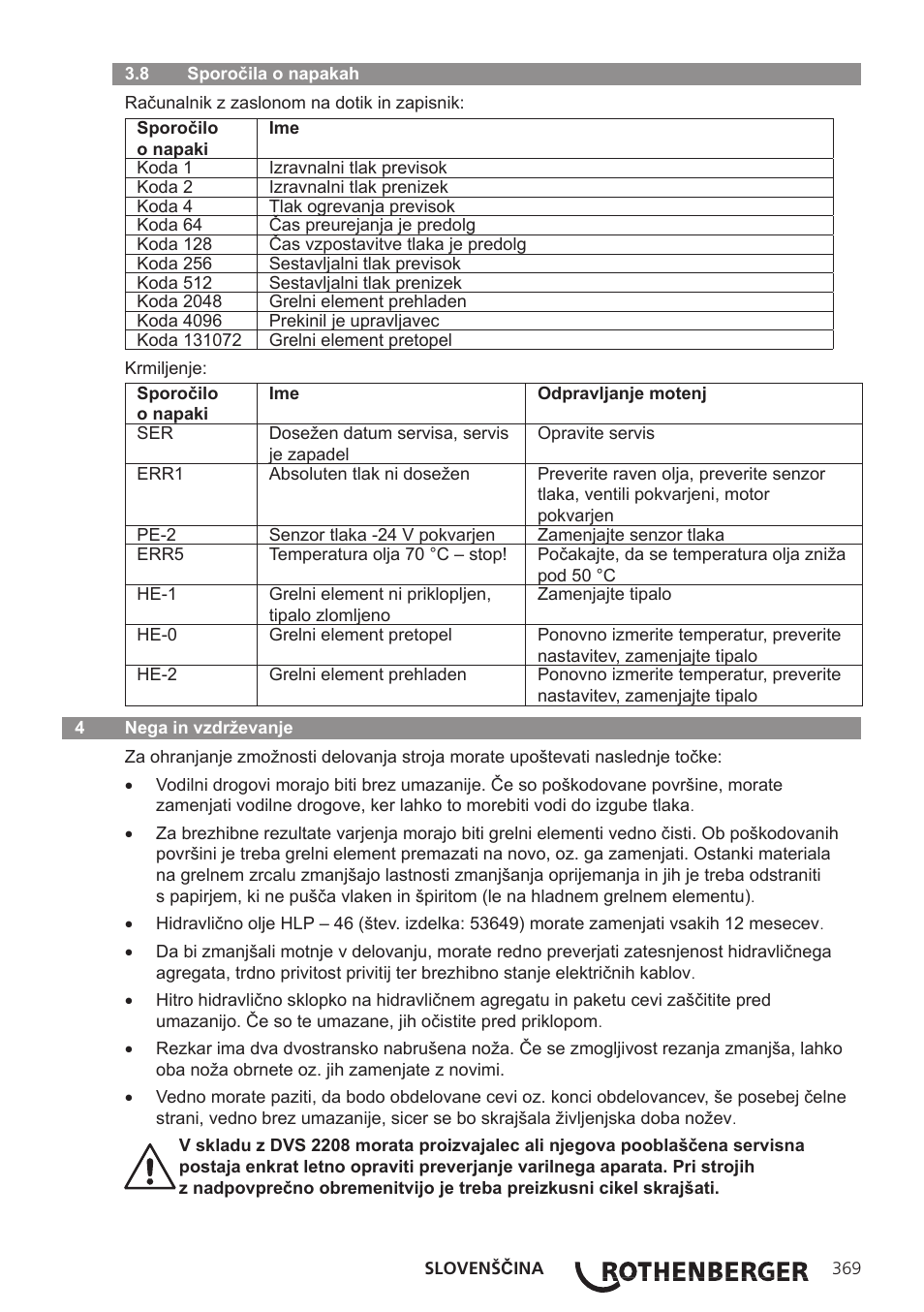 ROTHENBERGER ROWELD P250-630 B Plus Premium CNC User Manual | Page 371 / 456