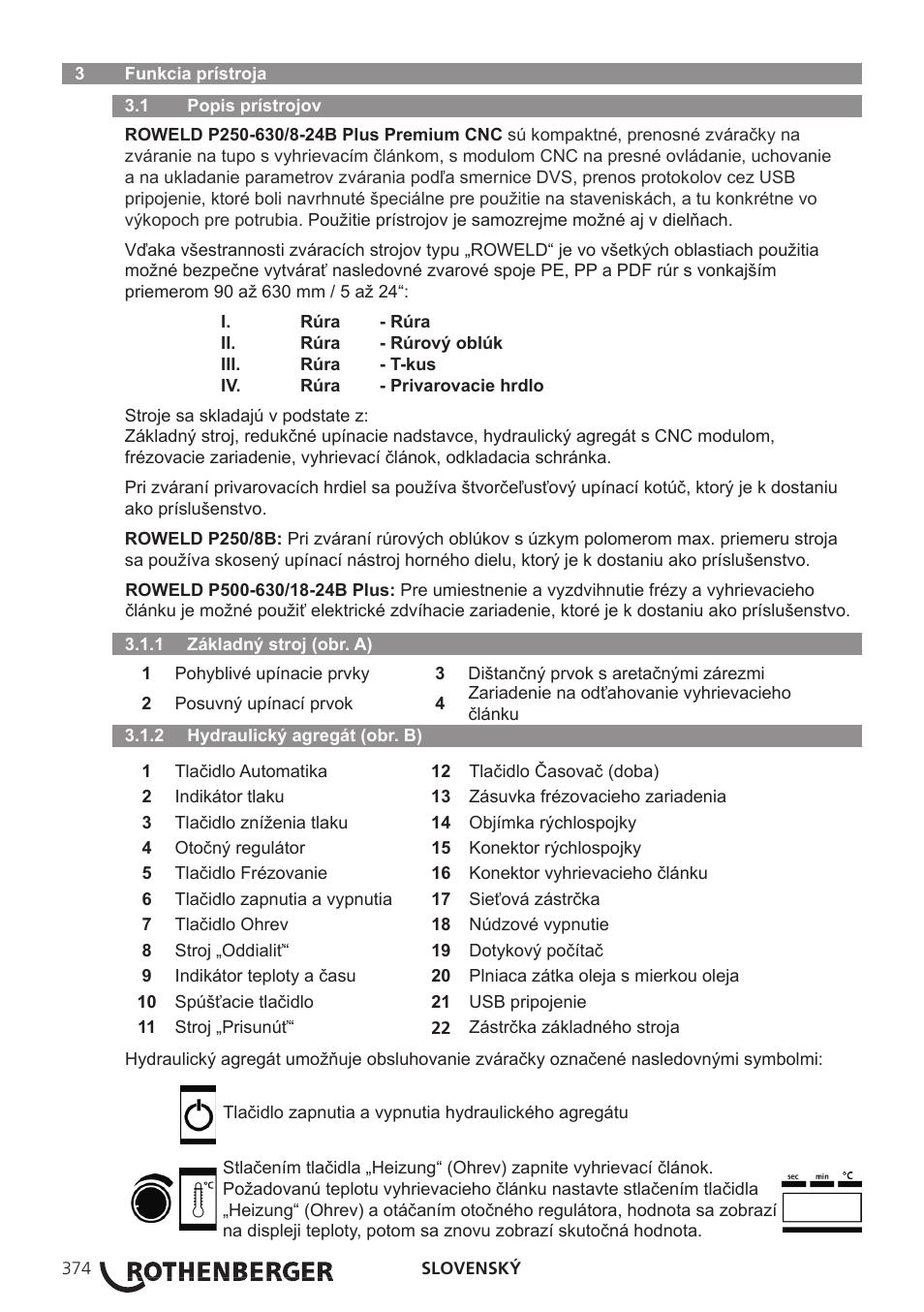 ROTHENBERGER ROWELD P250-630 B Plus Premium CNC User Manual | Page 376 / 456