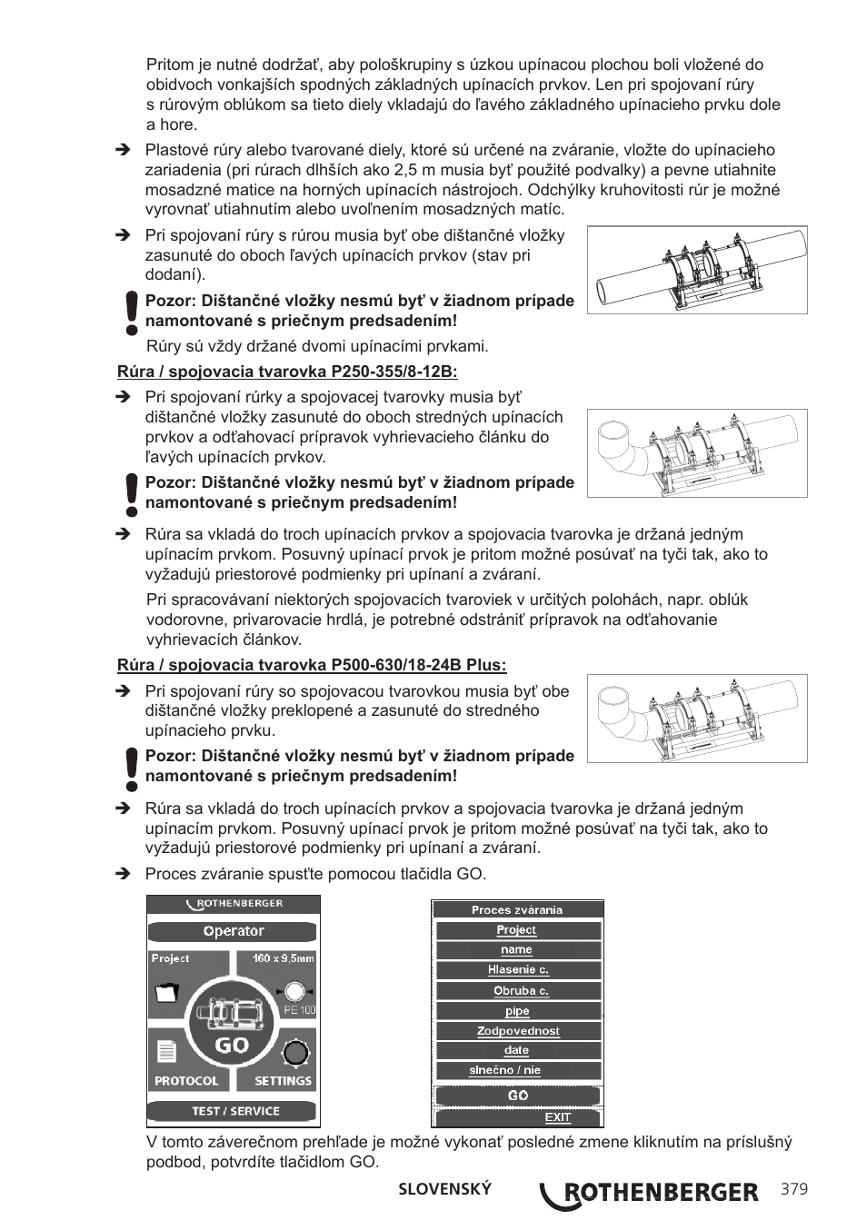 ROTHENBERGER ROWELD P250-630 B Plus Premium CNC User Manual | Page 381 / 456