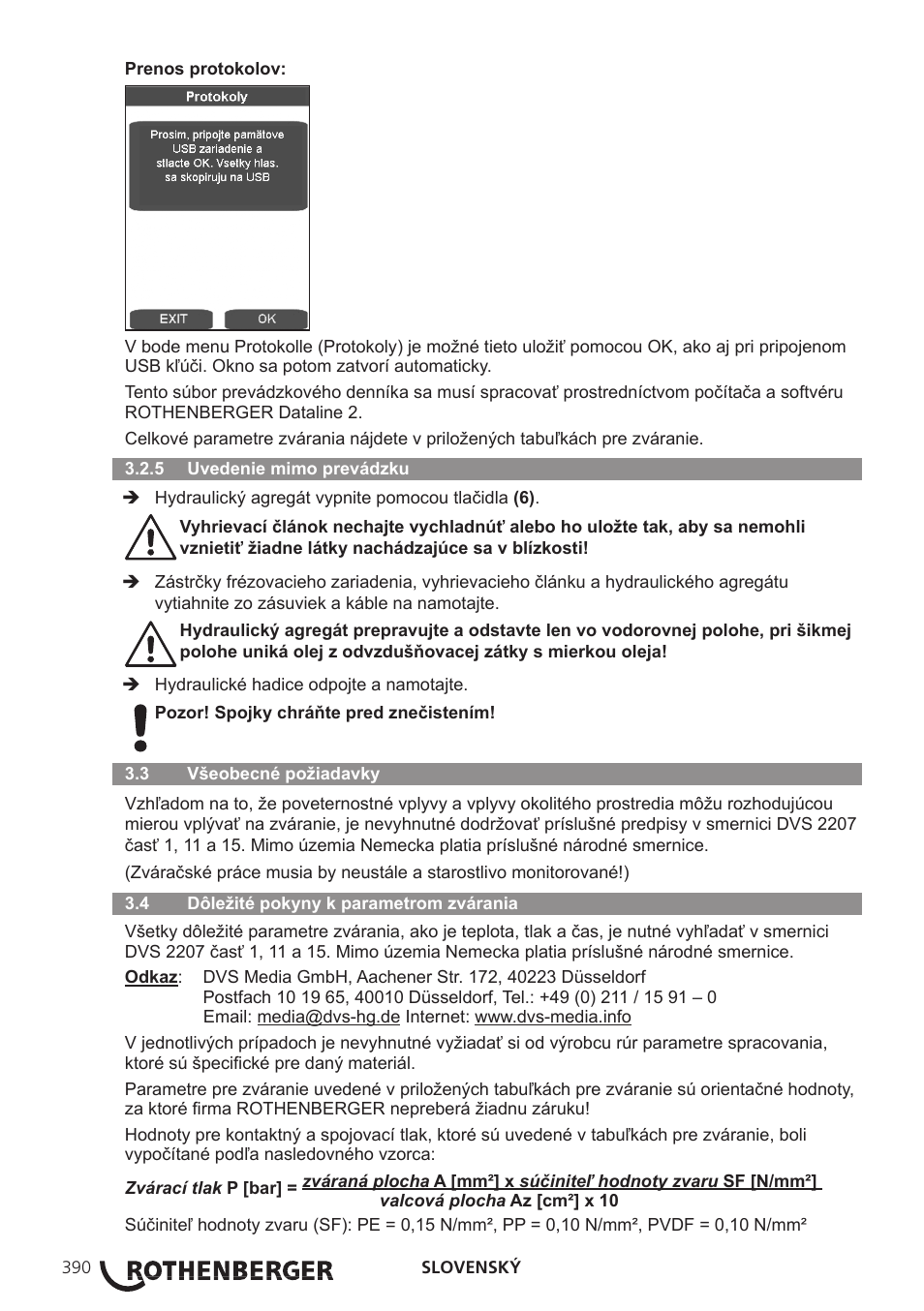 ROTHENBERGER ROWELD P250-630 B Plus Premium CNC User Manual | Page 392 / 456