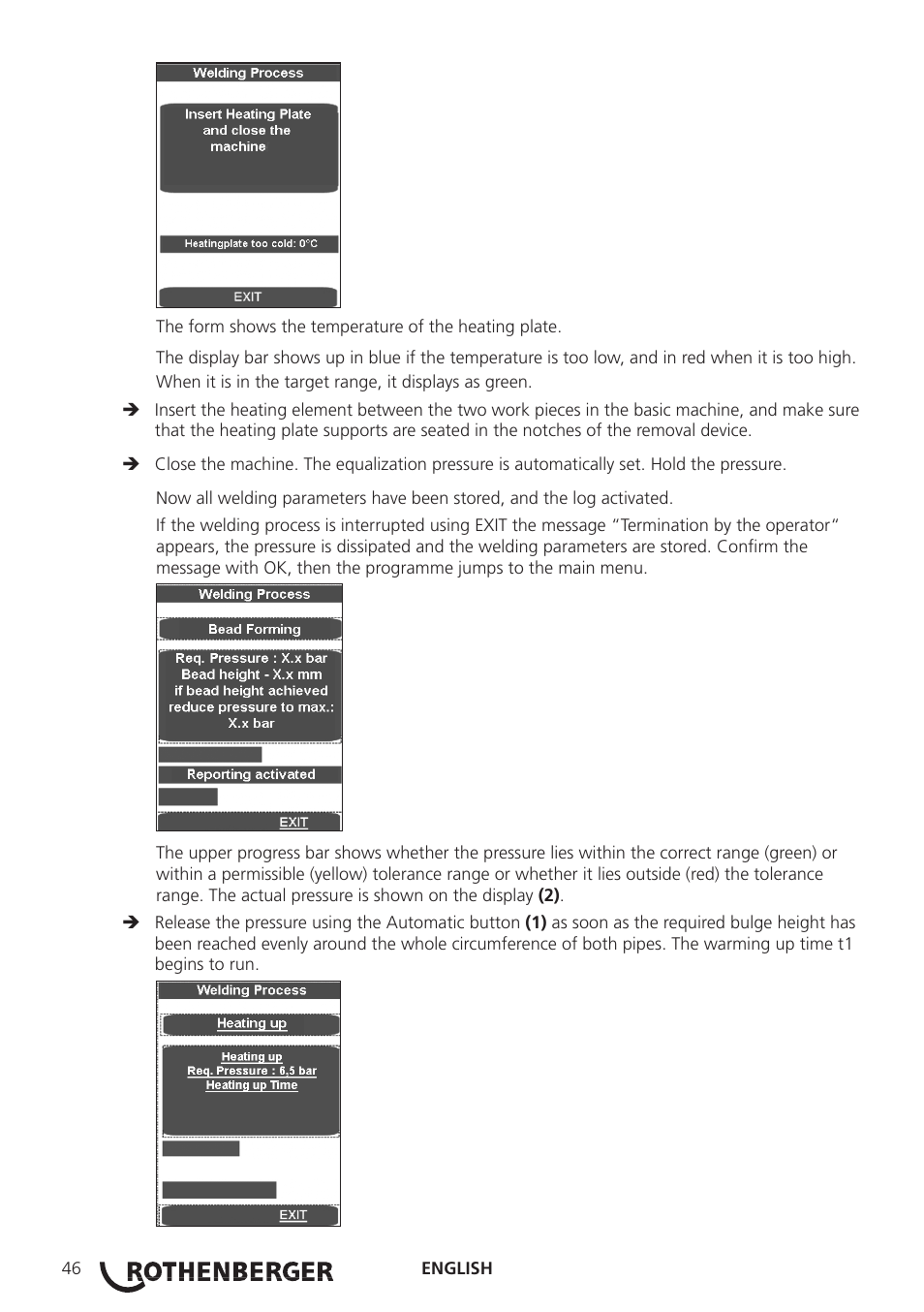 ROTHENBERGER ROWELD P250-630 B Plus Premium CNC User Manual | Page 48 / 456