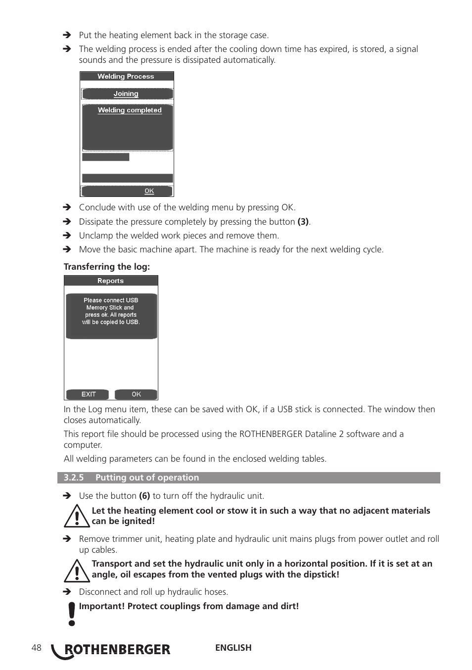 ROTHENBERGER ROWELD P250-630 B Plus Premium CNC User Manual | Page 50 / 456