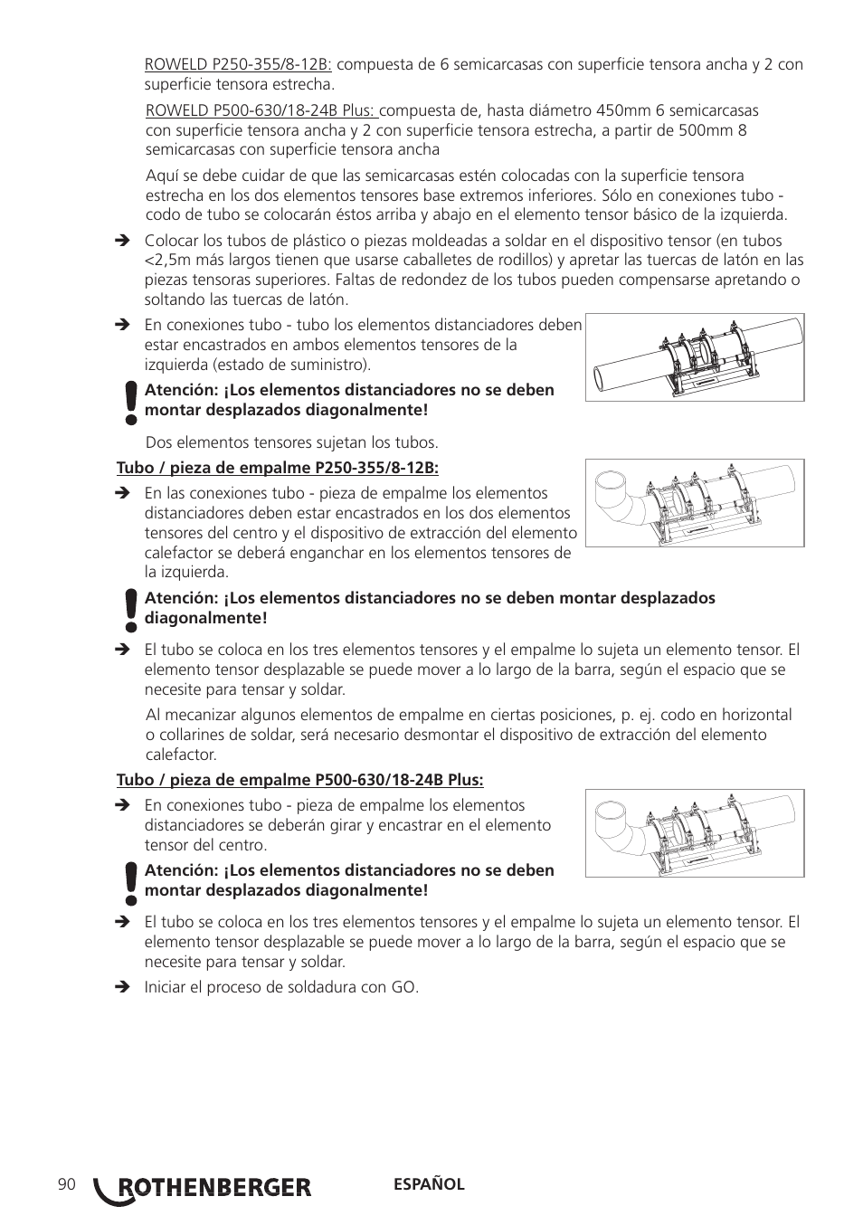 ROTHENBERGER ROWELD P250-630 B Plus Premium CNC User Manual | Page 92 / 456