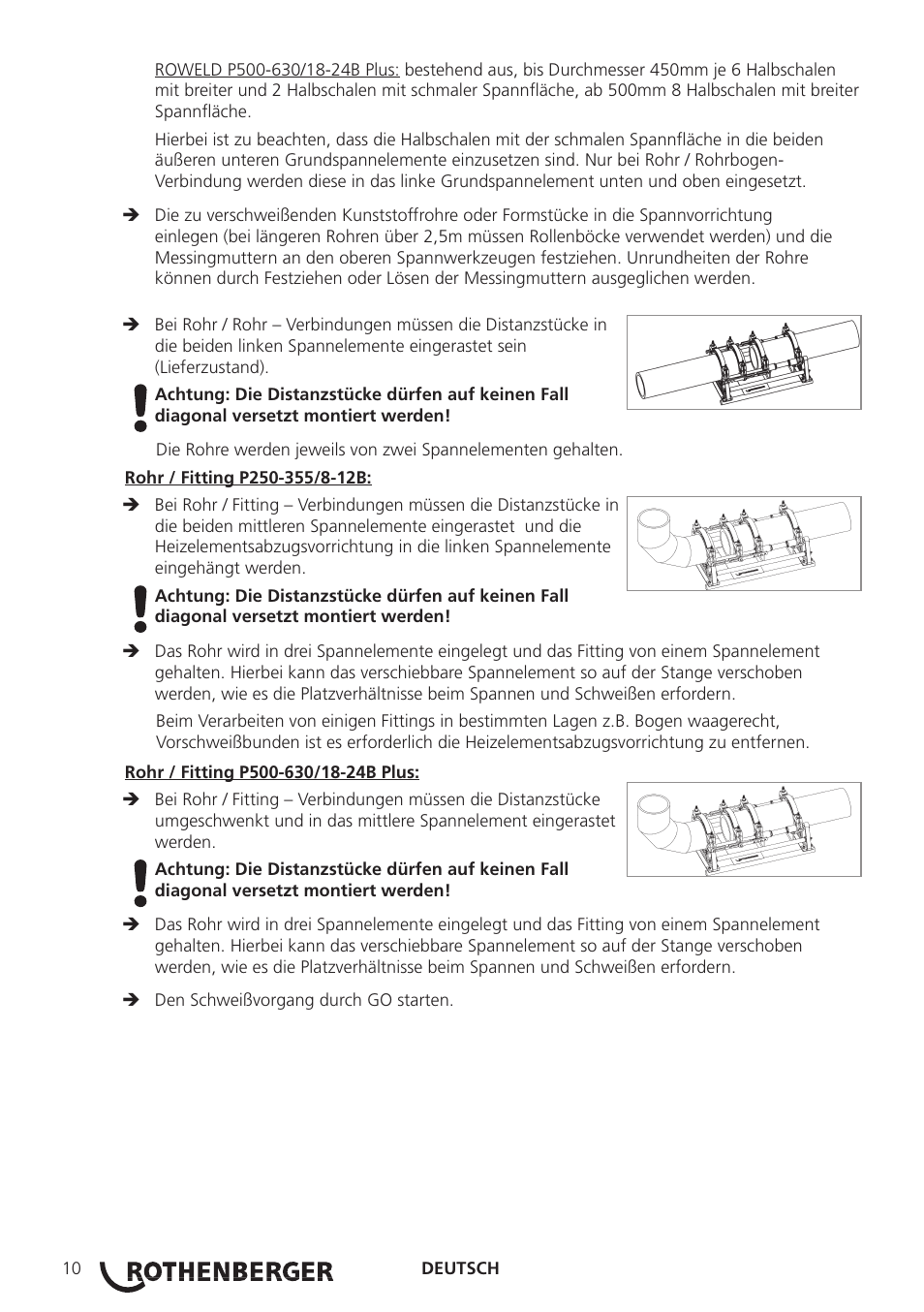 ROTHENBERGER ROWELD P250-630B Plus Premium User Manual | Page 12 / 368