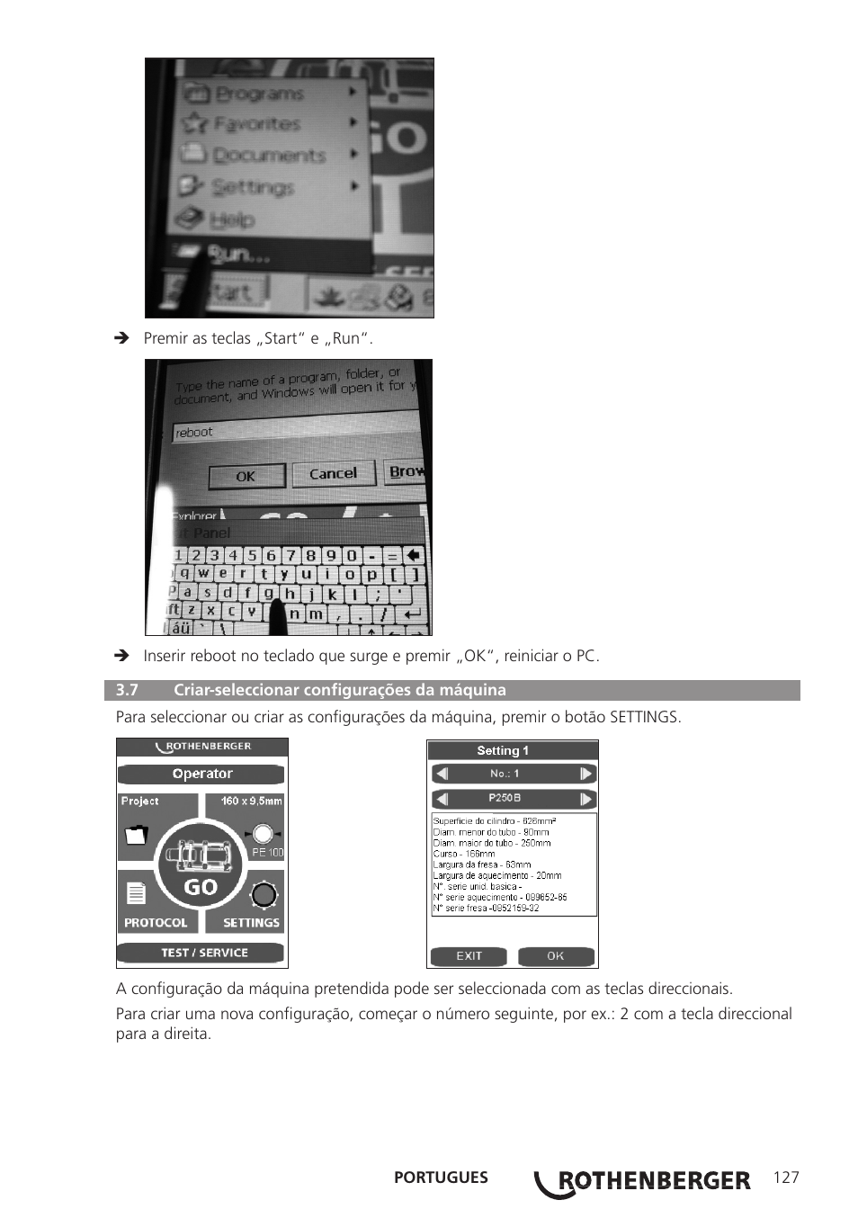 ROTHENBERGER ROWELD P250-630B Plus Premium User Manual | Page 129 / 368