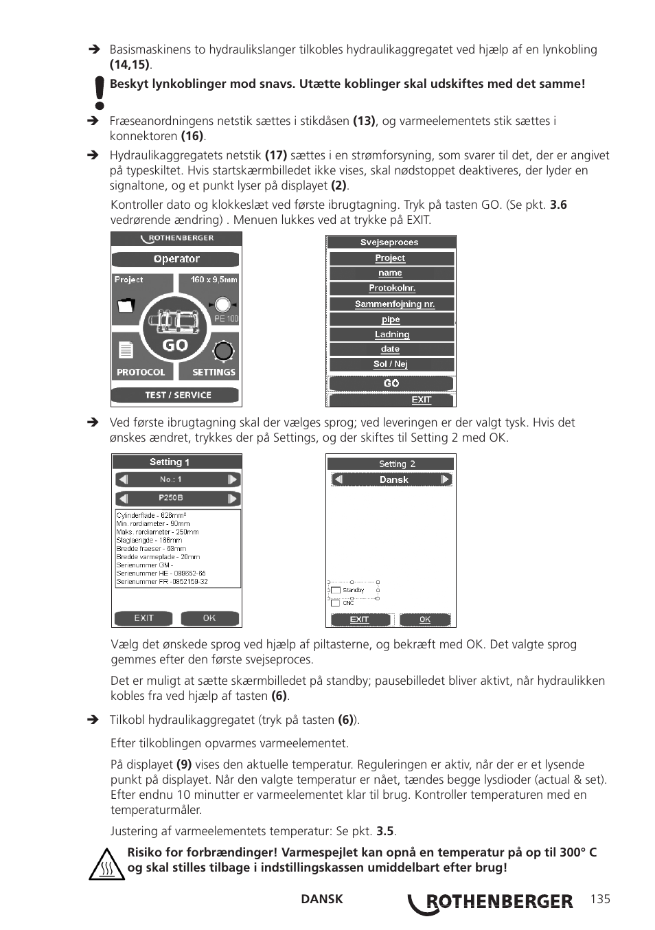 ROTHENBERGER ROWELD P250-630B Plus Premium User Manual | Page 137 / 368