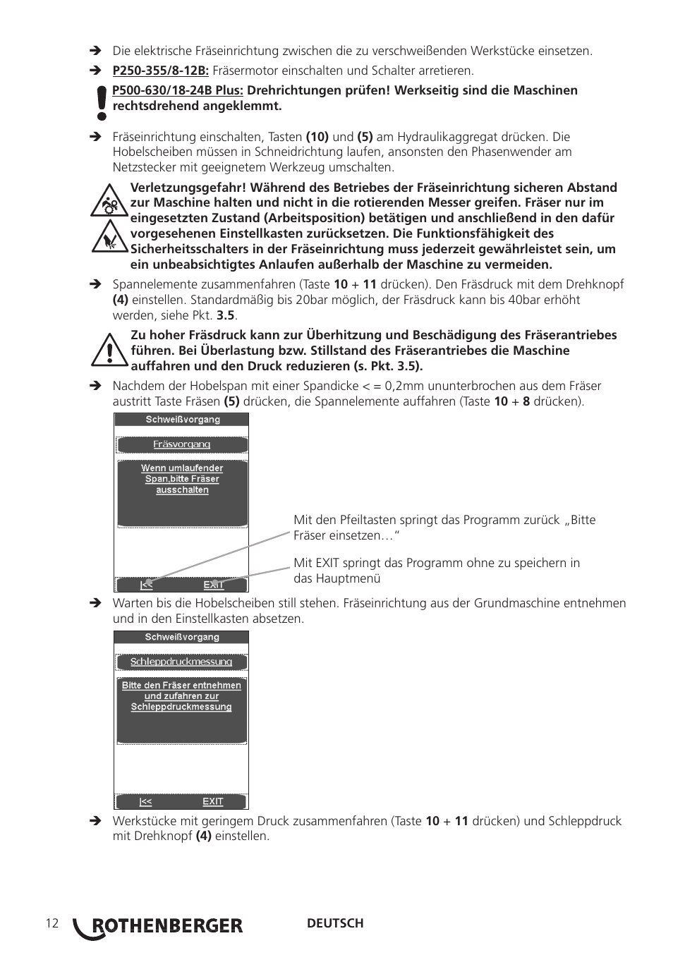 ROTHENBERGER ROWELD P250-630B Plus Premium User Manual | Page 14 / 368