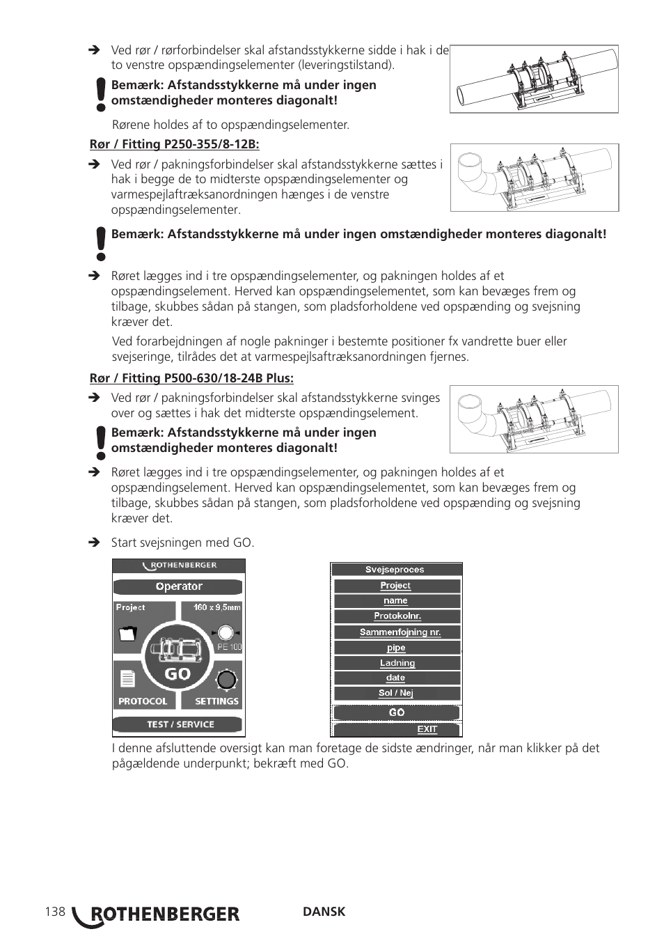 ROTHENBERGER ROWELD P250-630B Plus Premium User Manual | Page 140 / 368