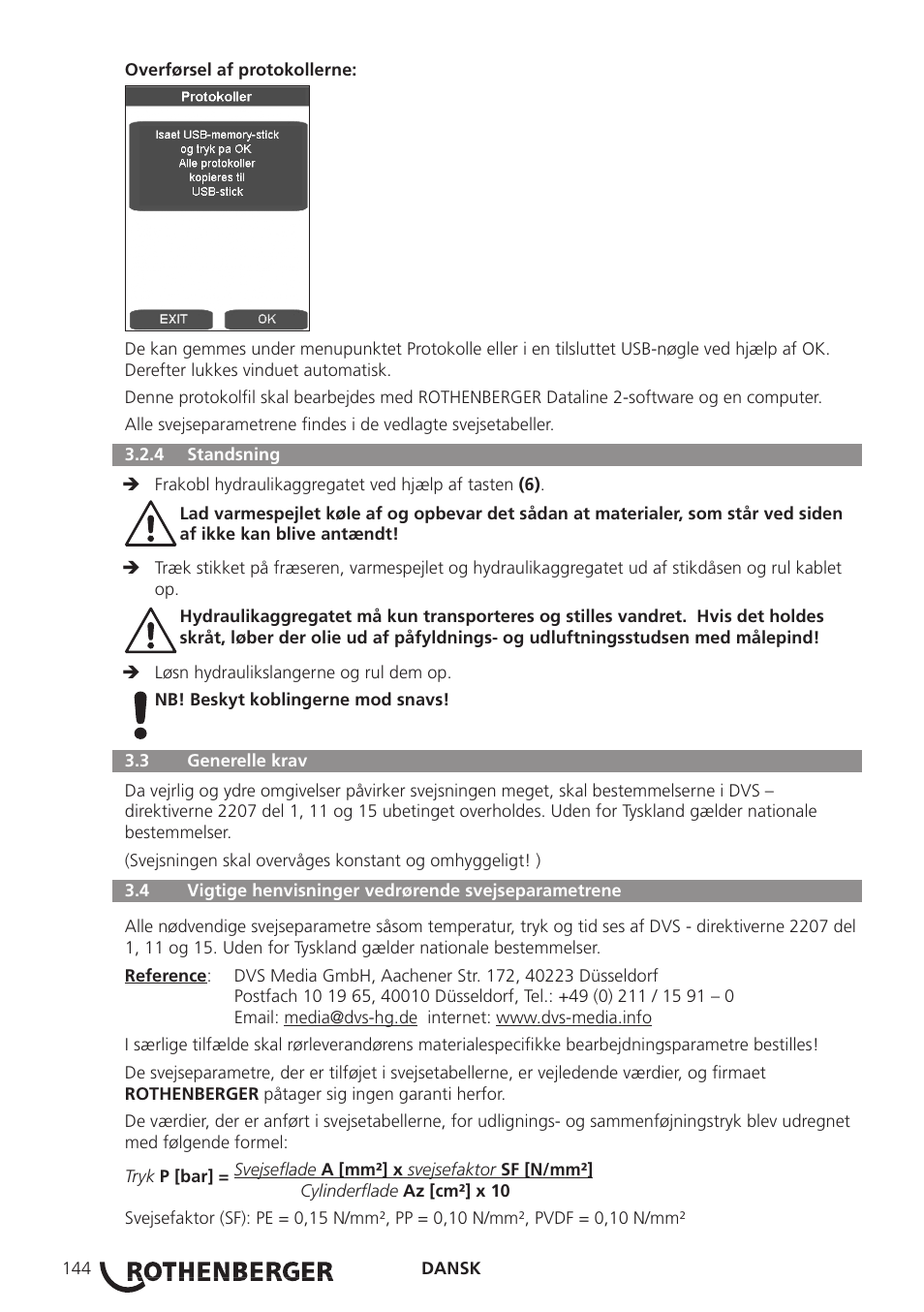 ROTHENBERGER ROWELD P250-630B Plus Premium User Manual | Page 146 / 368