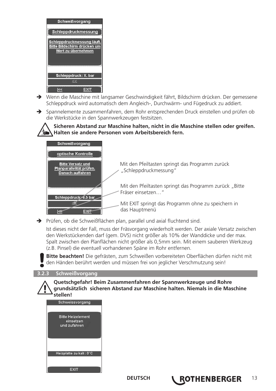 ROTHENBERGER ROWELD P250-630B Plus Premium User Manual | Page 15 / 368