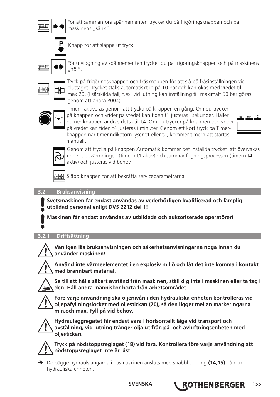 ROTHENBERGER ROWELD P250-630B Plus Premium User Manual | Page 157 / 368