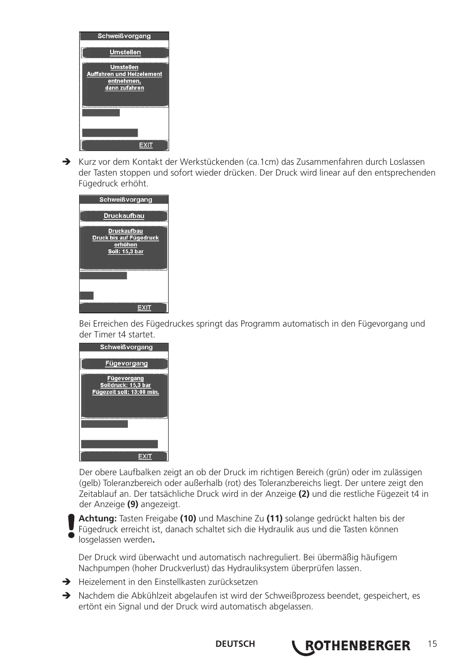 ROTHENBERGER ROWELD P250-630B Plus Premium User Manual | Page 17 / 368