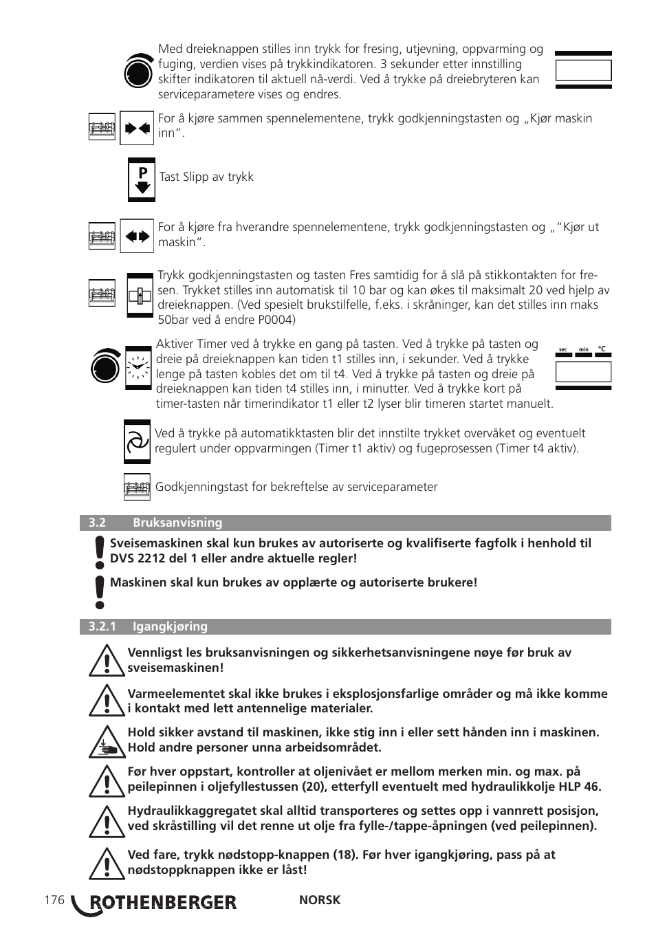 ROTHENBERGER ROWELD P250-630B Plus Premium User Manual | Page 178 / 368