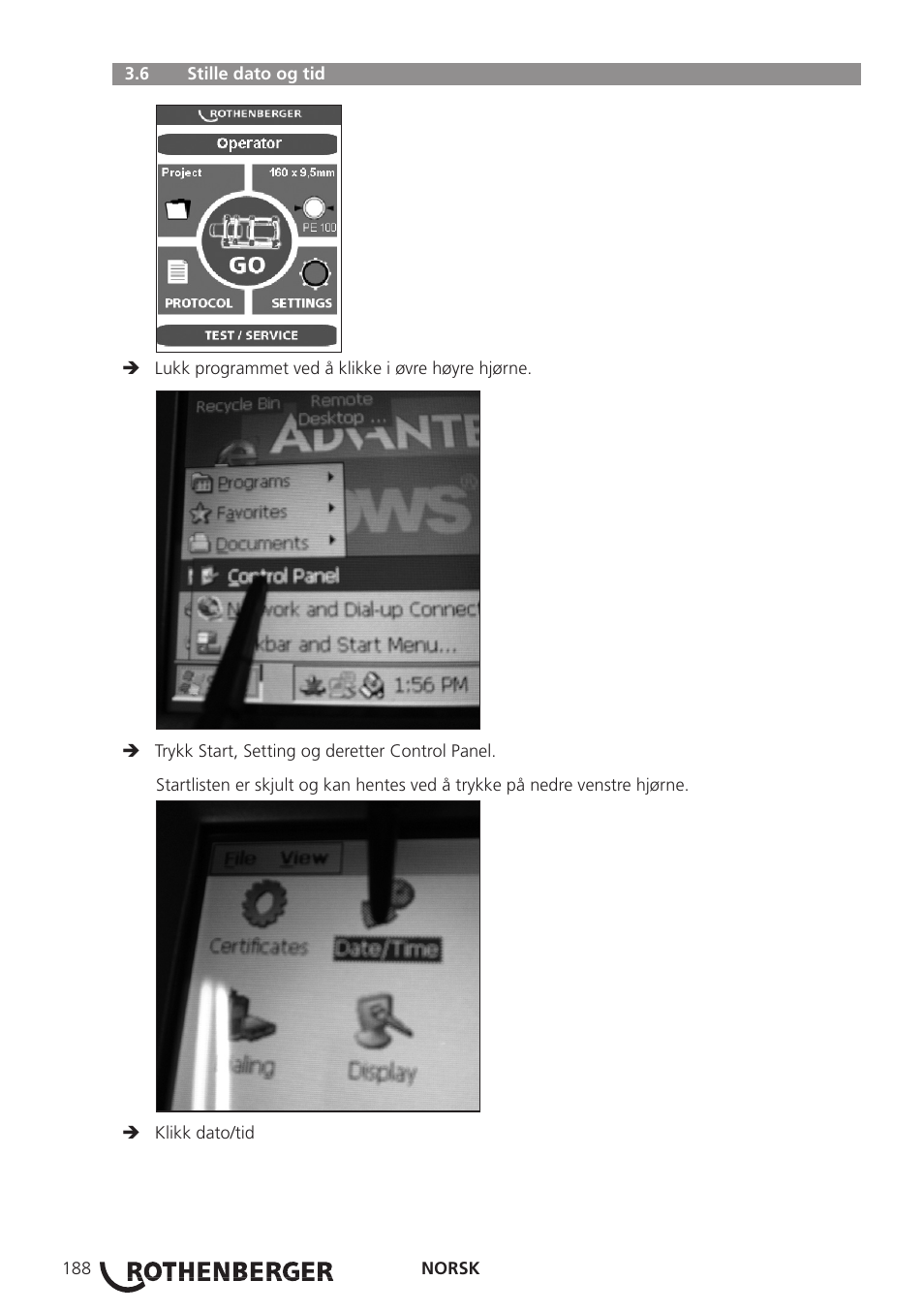 ROTHENBERGER ROWELD P250-630B Plus Premium User Manual | Page 190 / 368