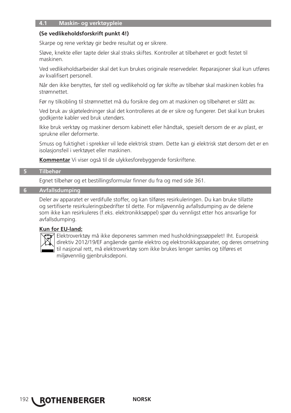 ROTHENBERGER ROWELD P250-630B Plus Premium User Manual | Page 194 / 368