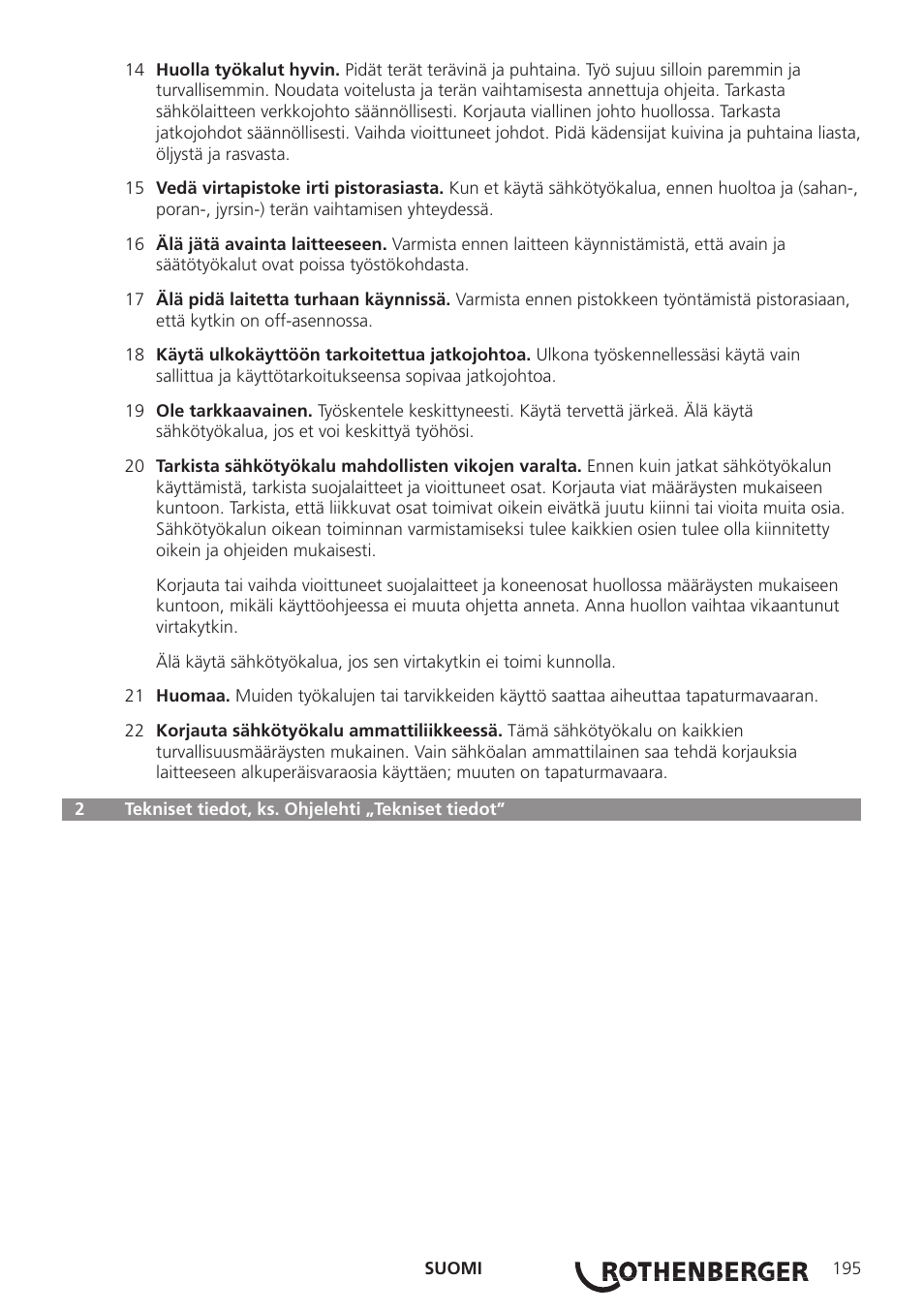 ROTHENBERGER ROWELD P250-630B Plus Premium User Manual | Page 197 / 368