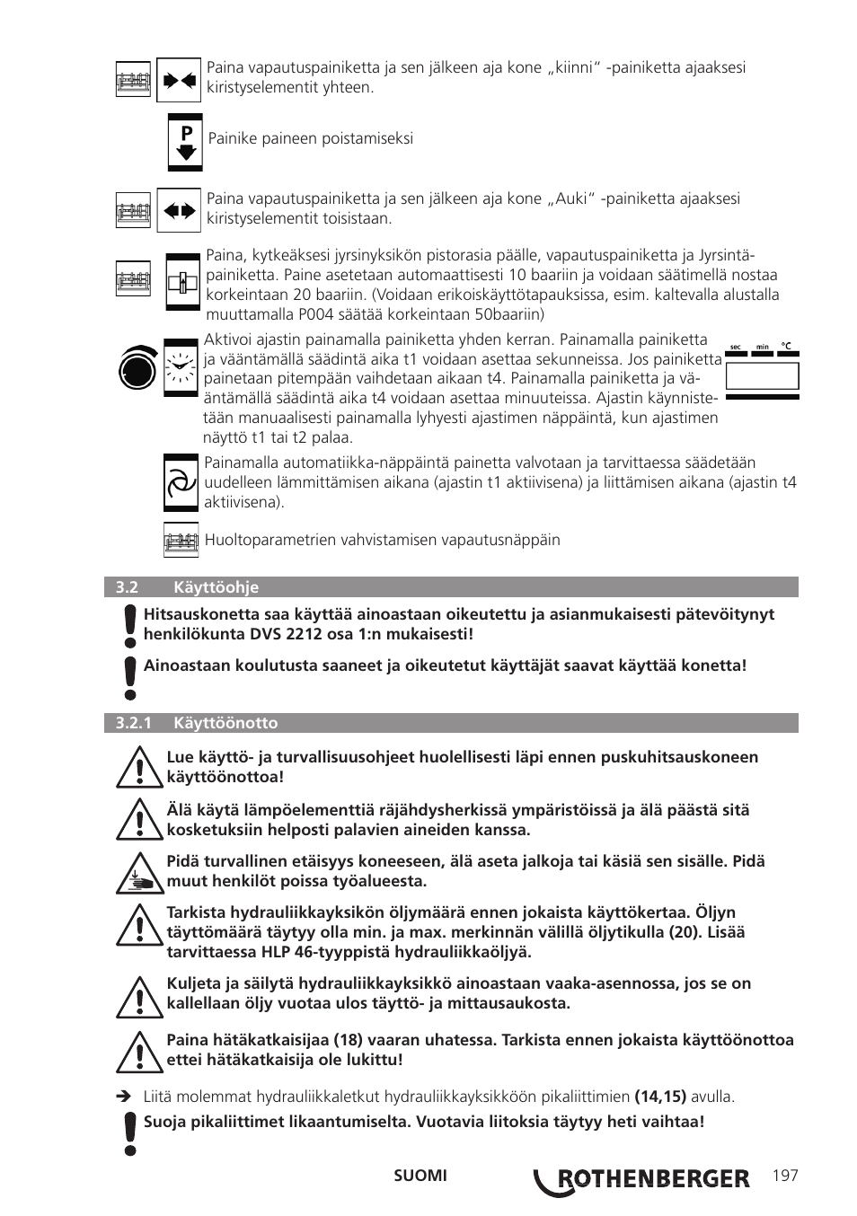 ROTHENBERGER ROWELD P250-630B Plus Premium User Manual | Page 199 / 368