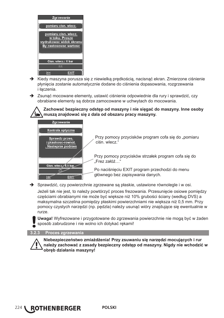 ROTHENBERGER ROWELD P250-630B Plus Premium User Manual | Page 226 / 368