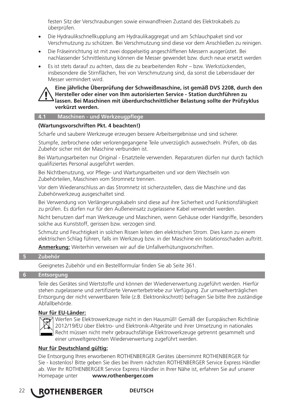 ROTHENBERGER ROWELD P250-630B Plus Premium User Manual | Page 24 / 368