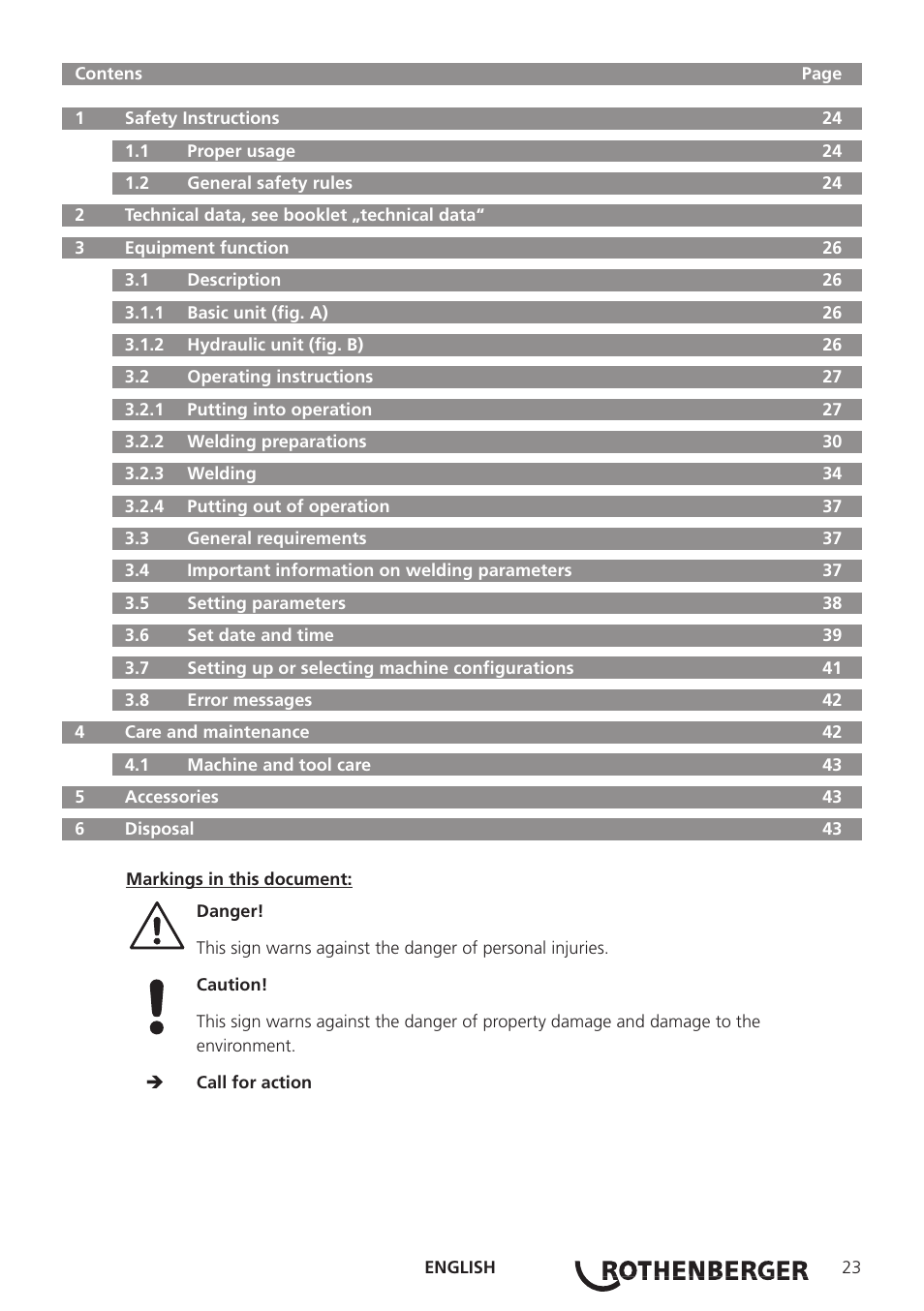 ROTHENBERGER ROWELD P250-630B Plus Premium User Manual | Page 25 / 368