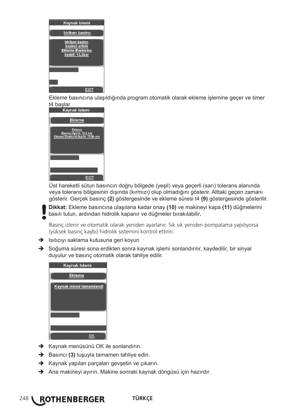 ROTHENBERGER ROWELD P250-630B Plus Premium User Manual | Page 250 / 368