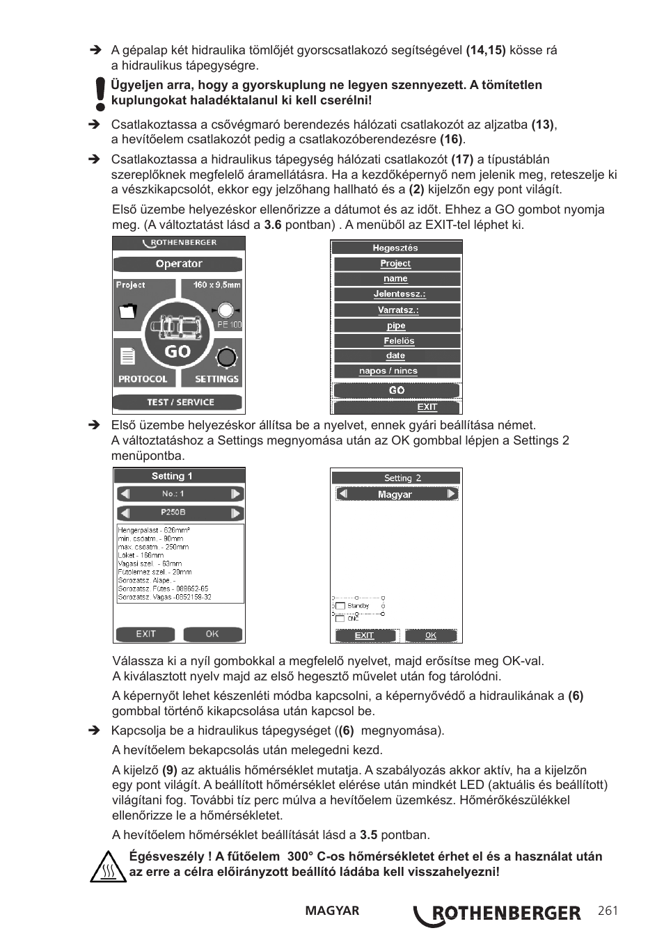 ROTHENBERGER ROWELD P250-630B Plus Premium User Manual | Page 263 / 368