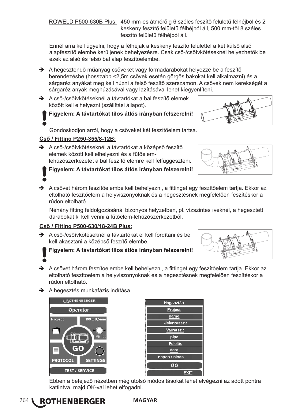 ROTHENBERGER ROWELD P250-630B Plus Premium User Manual | Page 266 / 368