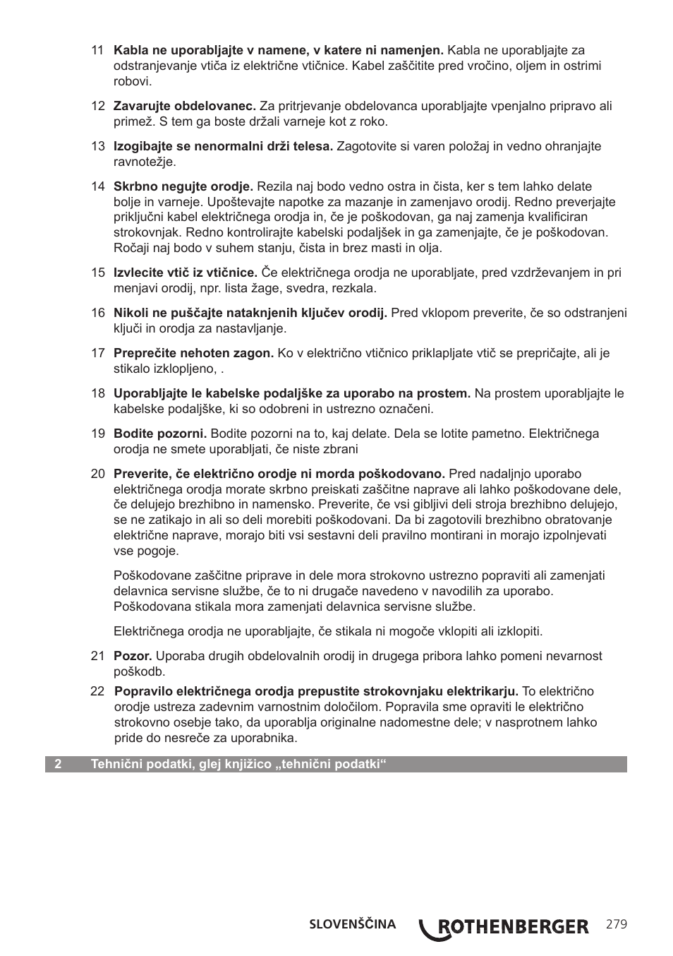 ROTHENBERGER ROWELD P250-630B Plus Premium User Manual | Page 281 / 368