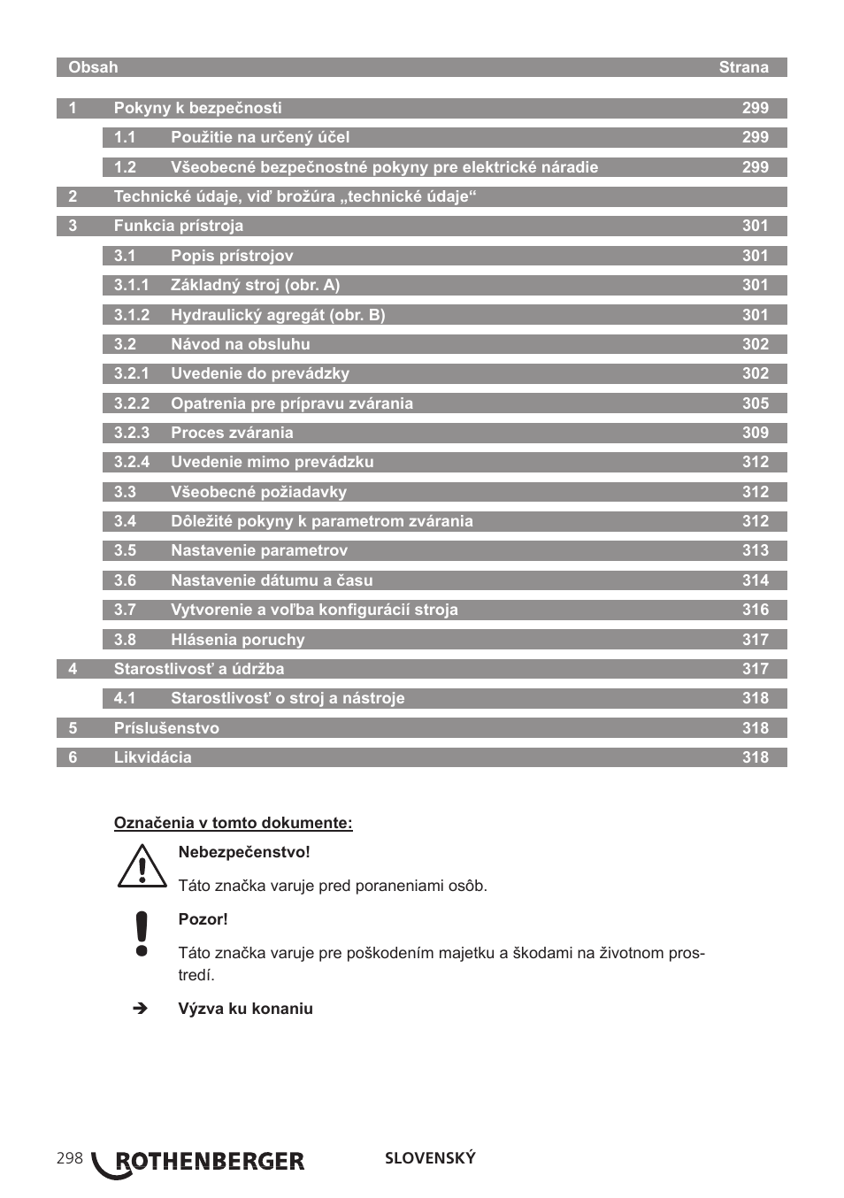 ROTHENBERGER ROWELD P250-630B Plus Premium User Manual | Page 300 / 368