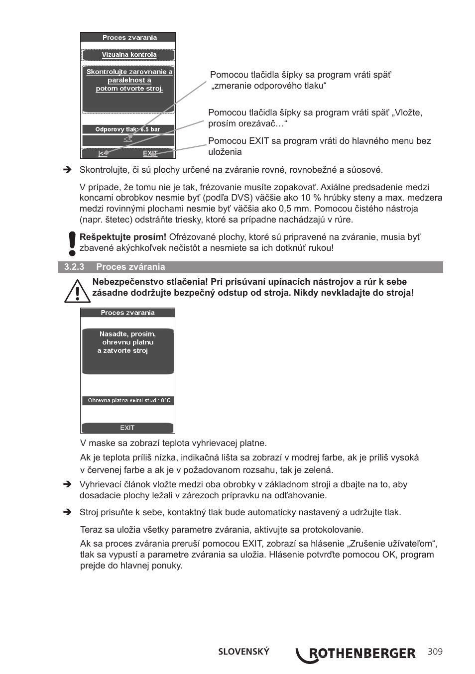 ROTHENBERGER ROWELD P250-630B Plus Premium User Manual | Page 311 / 368