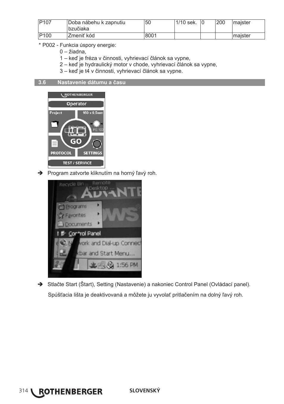 ROTHENBERGER ROWELD P250-630B Plus Premium User Manual | Page 316 / 368