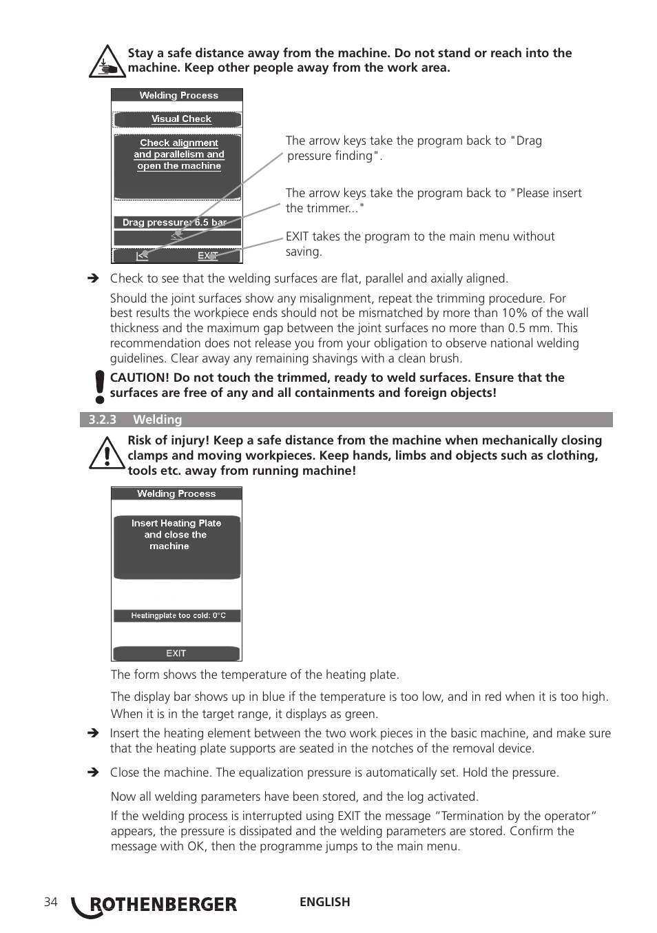 ROTHENBERGER ROWELD P250-630B Plus Premium User Manual | Page 36 / 368