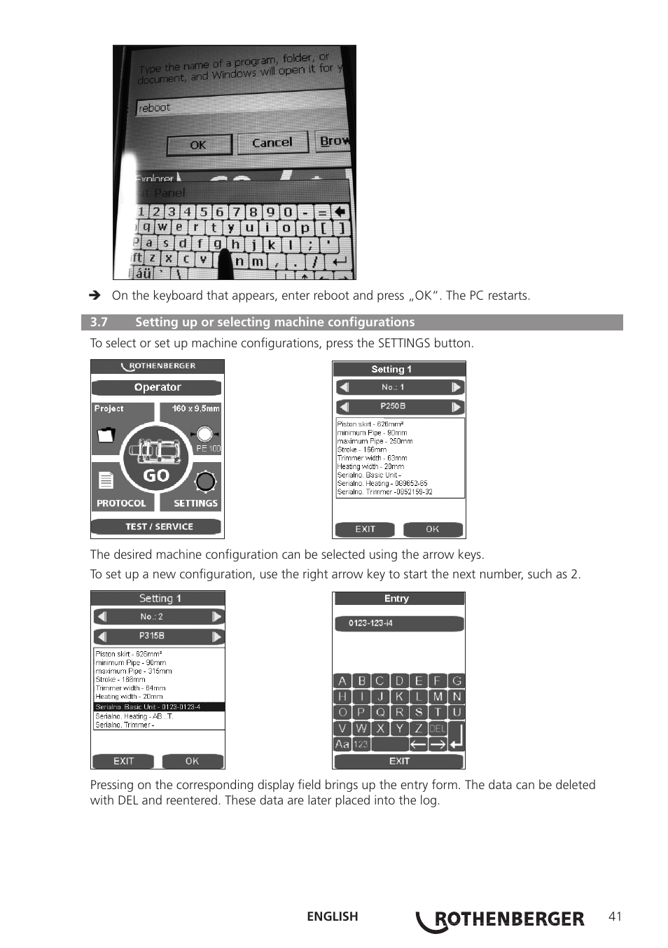 ROTHENBERGER ROWELD P250-630B Plus Premium User Manual | Page 43 / 368