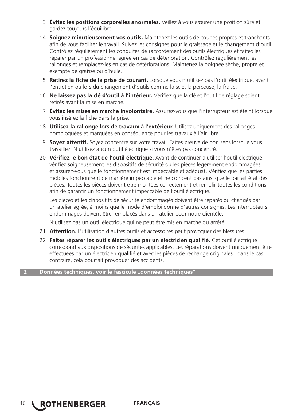 ROTHENBERGER ROWELD P250-630B Plus Premium User Manual | Page 48 / 368