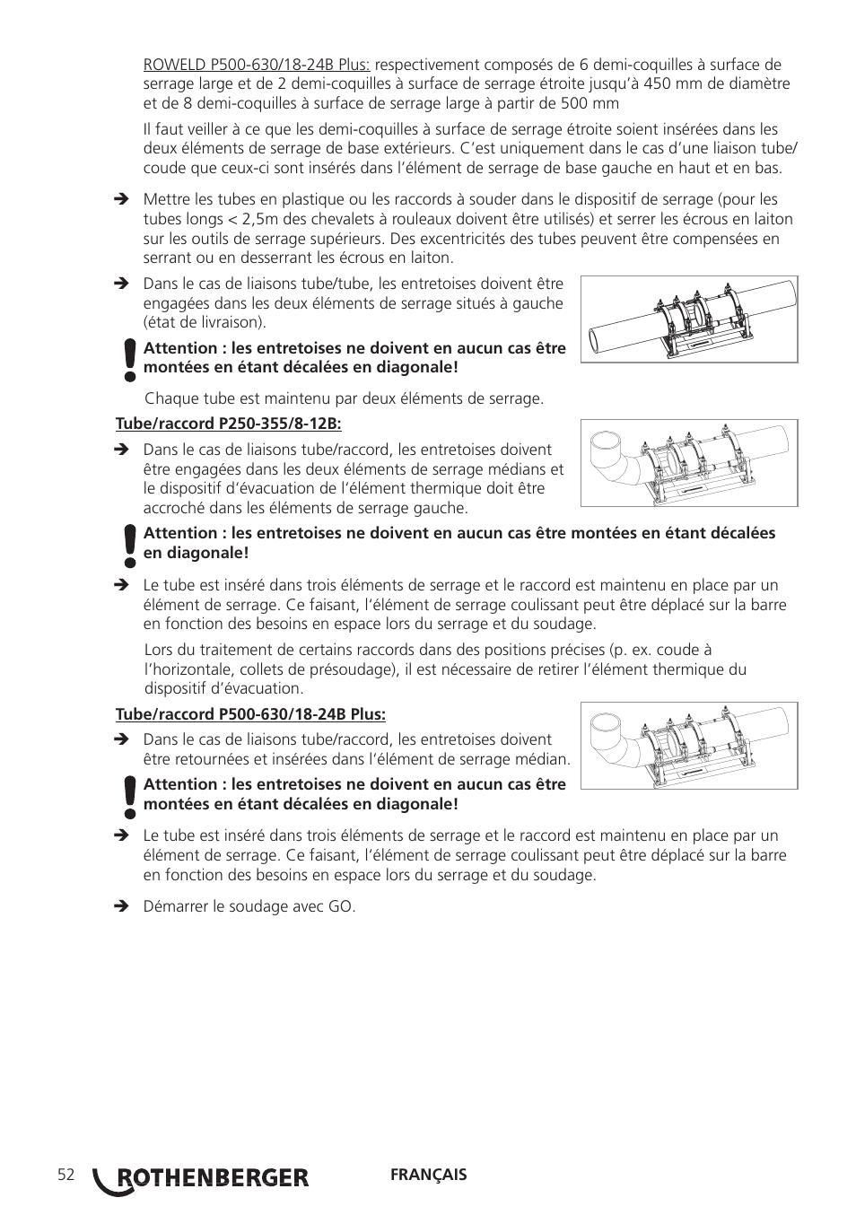 ROTHENBERGER ROWELD P250-630B Plus Premium User Manual | Page 54 / 368