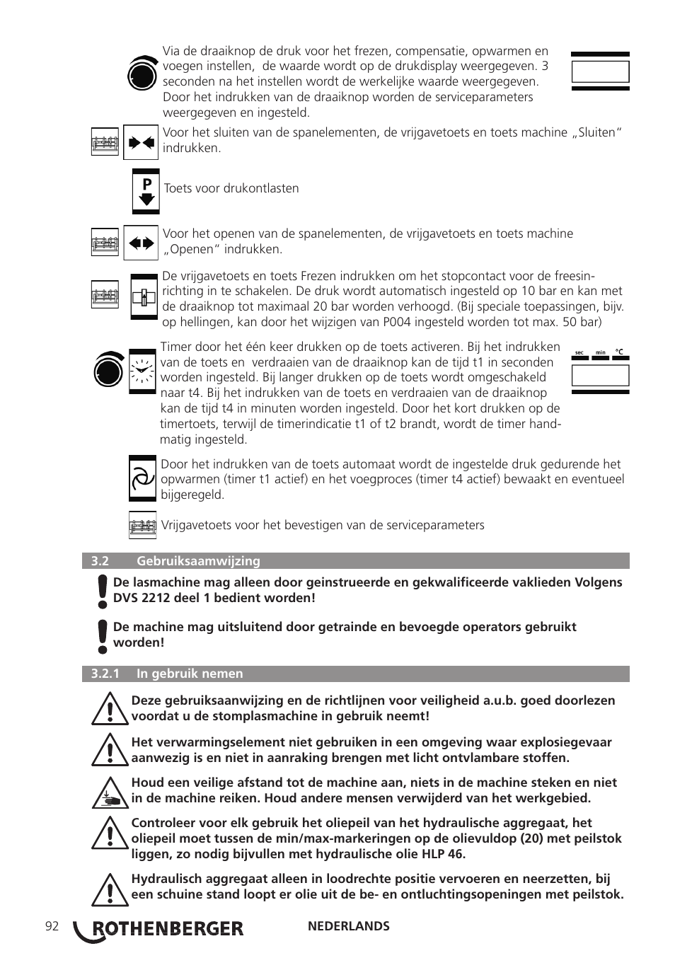 ROTHENBERGER ROWELD P250-630B Plus Premium User Manual | Page 94 / 368