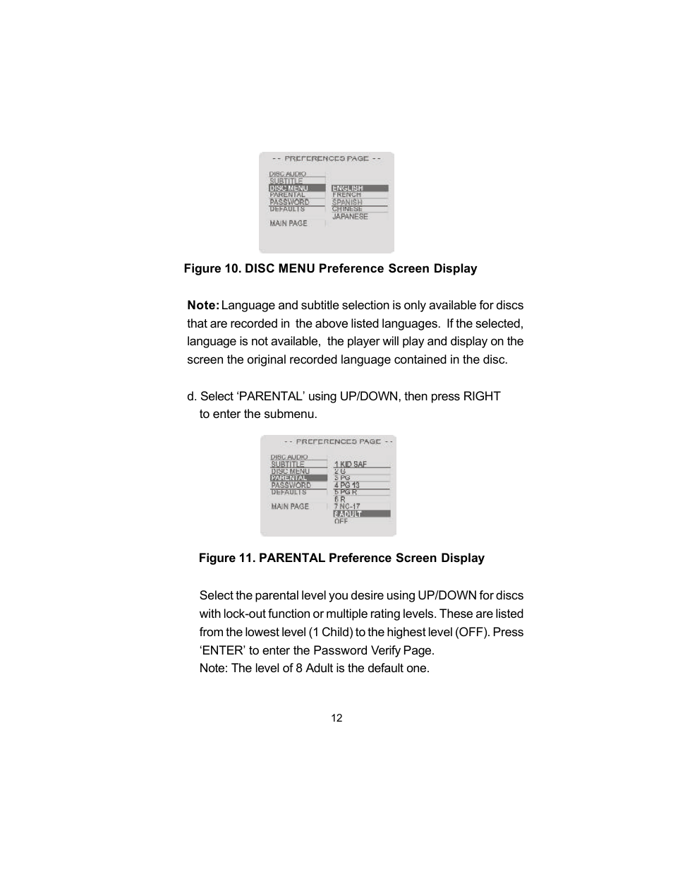 Audiovox D1500A User Manual | Page 12 / 33