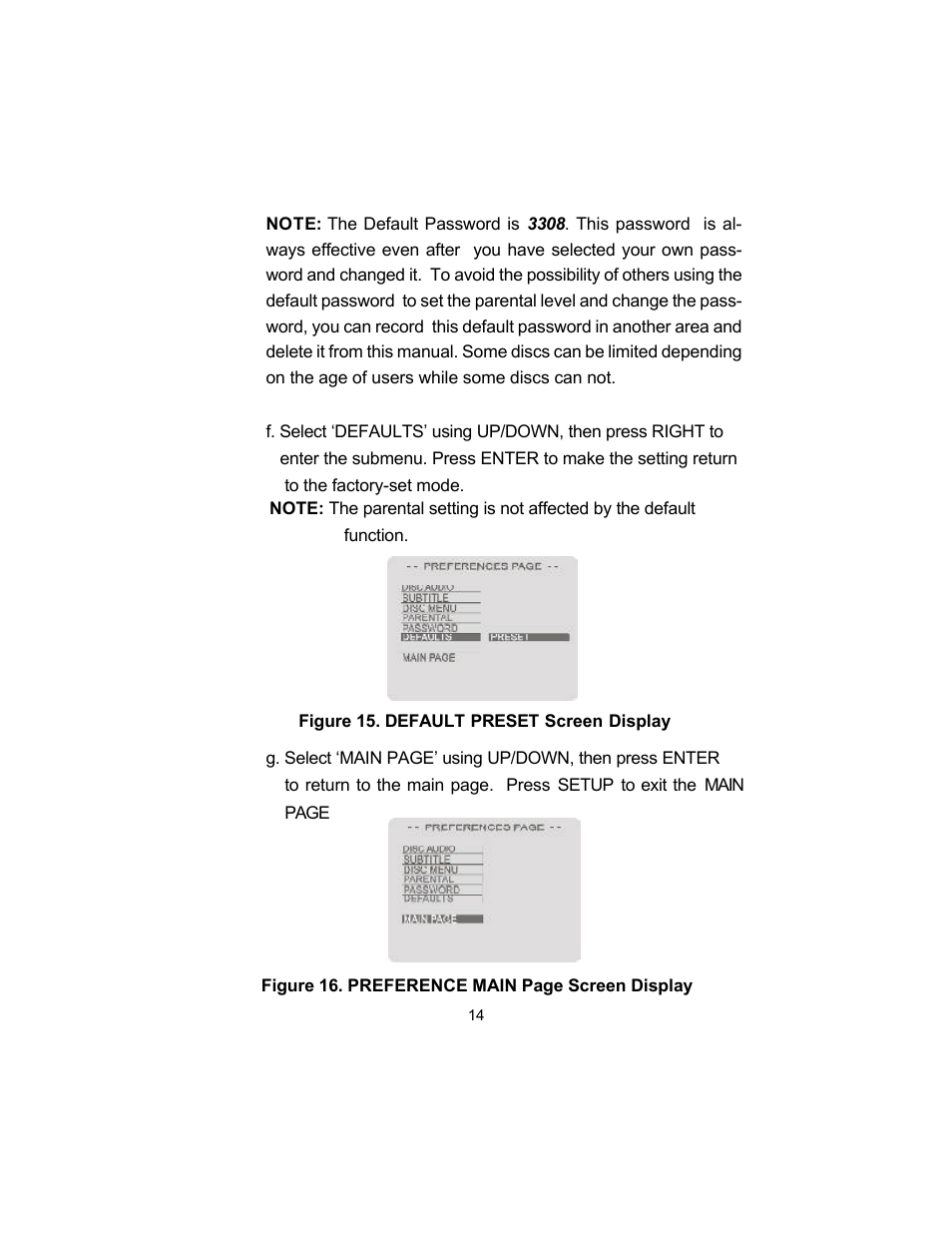 Audiovox D1500A User Manual | Page 14 / 33